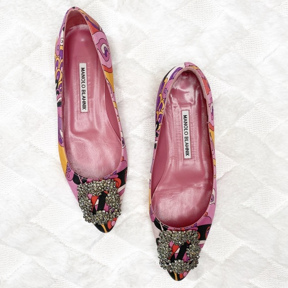 Manolo Blahnik Shoes - MANOLO BLAHNIK Hangisi  in paisley